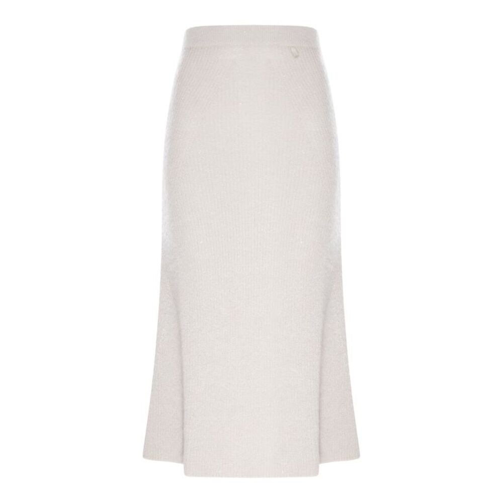 Herno Women Knit Midi Skirt With Lurex Yarn